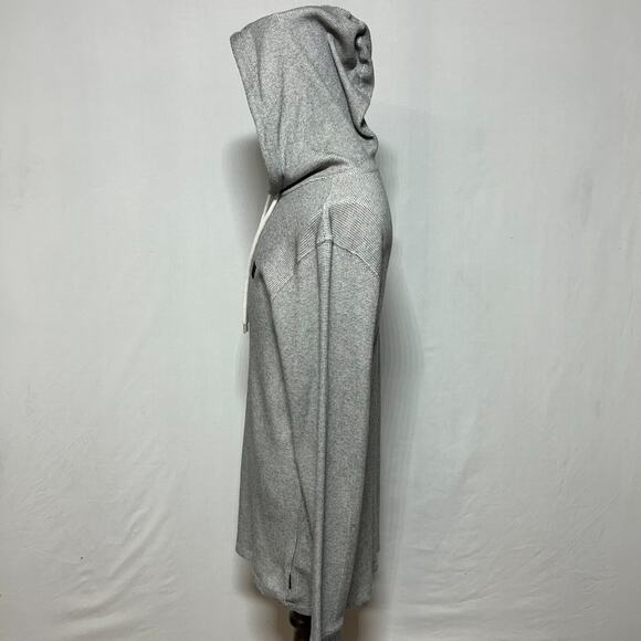 Billabong Hoodie Mens XL Gray Pullover Waffle Knit Thermal Sweatshirt - Picture 4 of 12